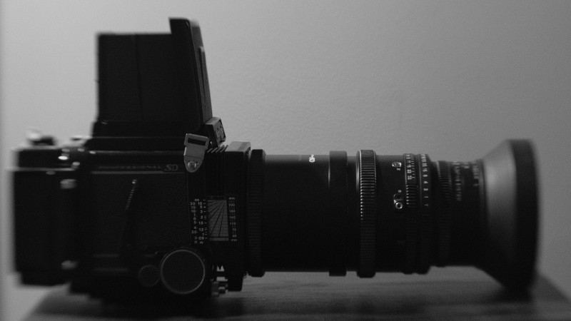 Mamiya RB67 with extension tube