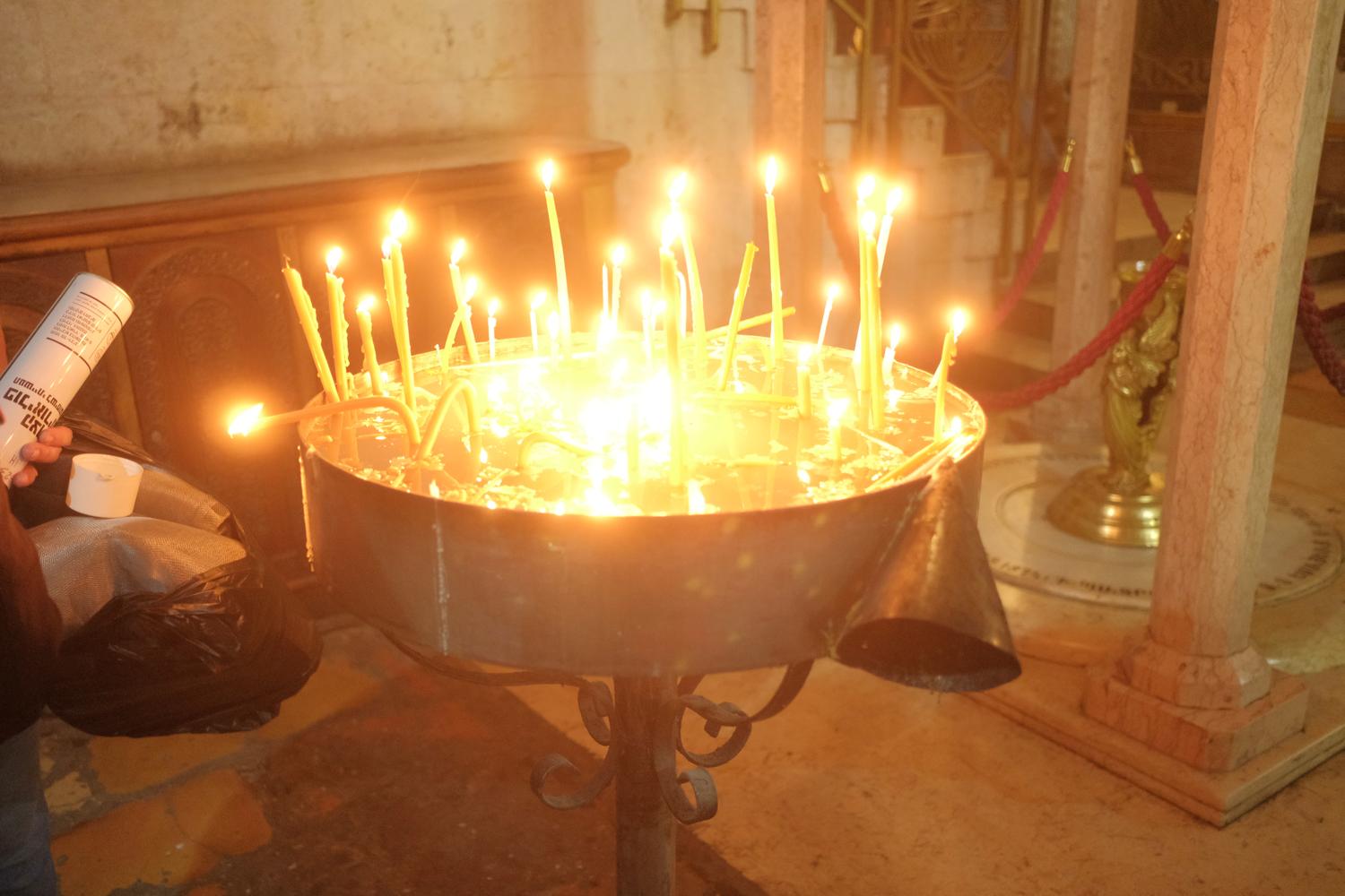 Church of the Holy Sepulchre - Candles (close up)