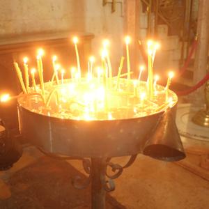 Church of the Holy Sepulchre - Candles (close up)